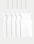 5pk Pure Cotton Vests (2-14 Yrs)